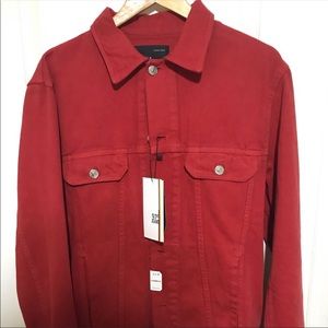 Zara Men’s Red Denim Jacket